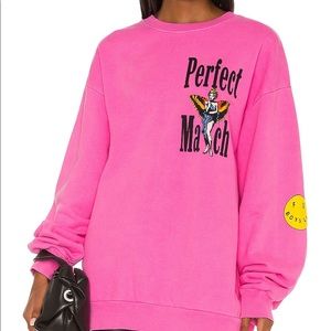 Boys Lie Perfect Match Crewneck, Size: OS, Color: Neon Pink